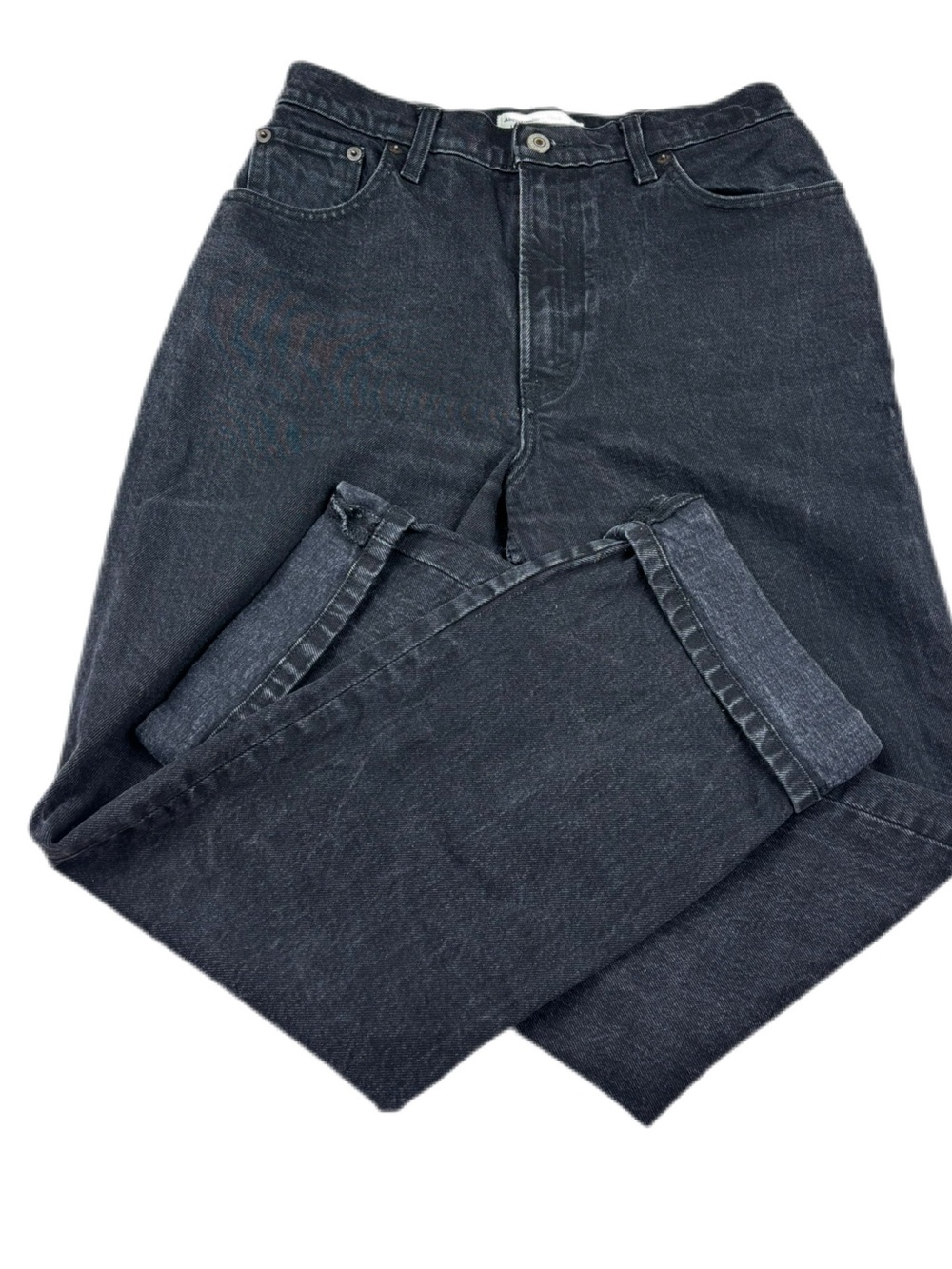 Abercrombie & Fitch 90s Straight Ultra High Rise Black Jeans Size 28/6